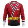 gearhuman 3d power rangers samurai red custom tshirt hoodie apparel gv08016 3d apparel long sleeve s 576071 - Power Rangers Mall