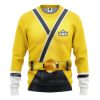 gearhuman 3d power rangers samurai yellow custom tshirt hoodie apparel gv08019 3d apparel long sleeve s 588419 - Power Rangers Mall