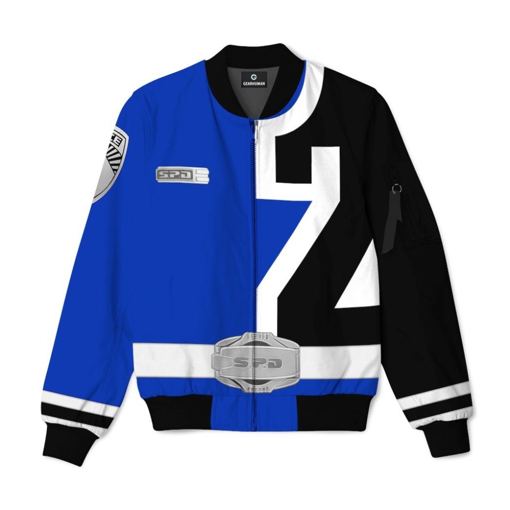 gearhuman 3d power rangers spd blue custom bomber gb22029 bomber jacket bomber s 497434 5d77067c ad40 4f28 9383 9993badb6d65 - Power Rangers Mall