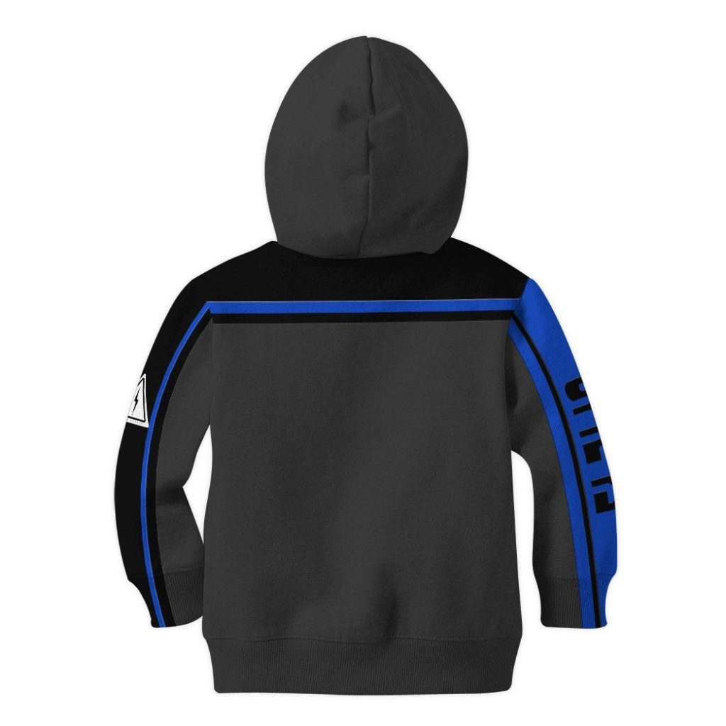 gearhuman 3d power rangers spd blue uniform tshirt hoodie kids gb220220 kid 3d apparel 514905 aa45f88f ad45 40b2 be9a 9a5274ec439e - Power Rangers Mall