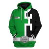 gearhuman 3d power rangers spd green tshirt hoodie apparel gb290121 3d apparel hoodie s 792843 - Power Rangers Mall