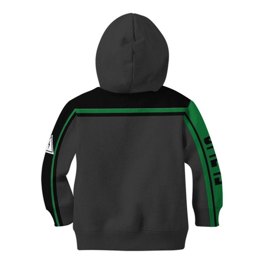 gearhuman 3d power rangers spd green uniform tshirt hoodie kids gb220213 kid 3d apparel 626706 e9fa9217 a8f4 4635 9954 3aceae35b149 - Power Rangers Mall