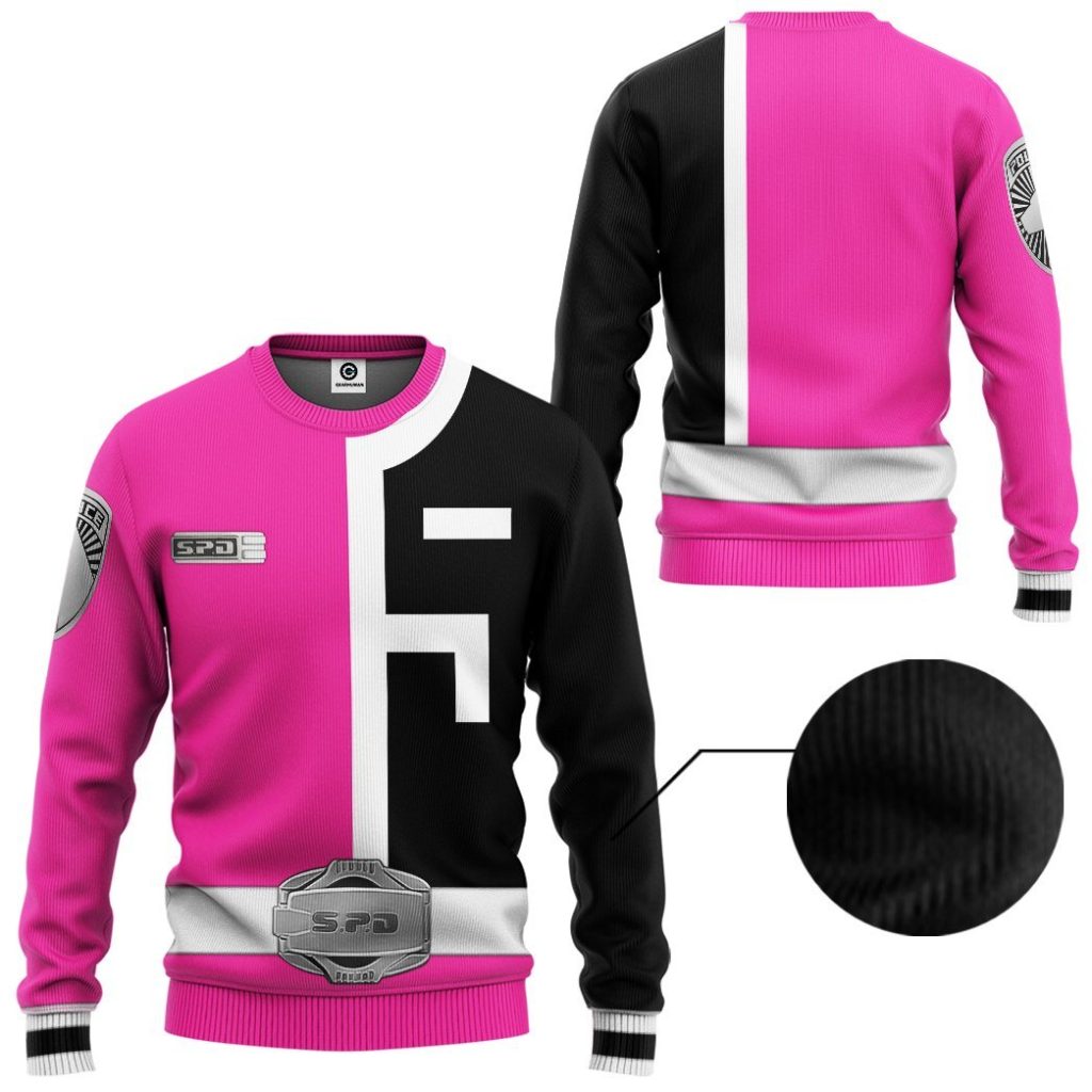 gearhuman 3d power rangers spd pink tshirt hoodie apparel gb290123 3d apparel 187209 - Power Rangers Mall