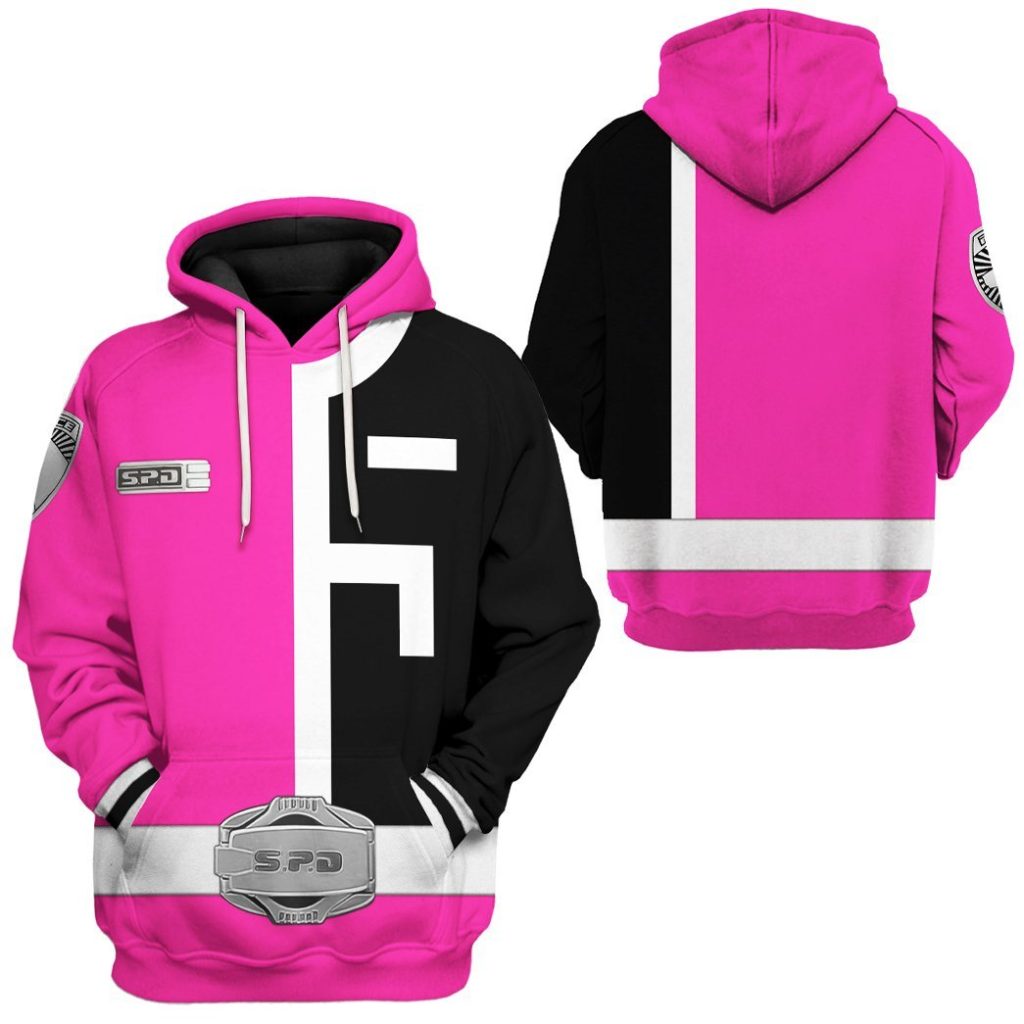 gearhuman 3d power rangers spd pink tshirt hoodie apparel gb290123 3d apparel 310029 - Power Rangers Mall
