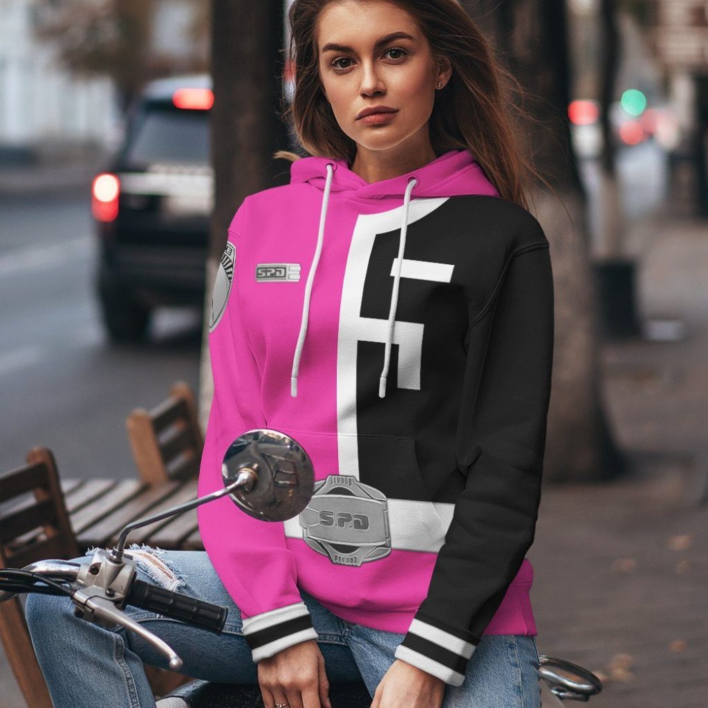 gearhuman 3d power rangers spd pink tshirt hoodie apparel gb290123 3d apparel 473355 - Power Rangers Mall