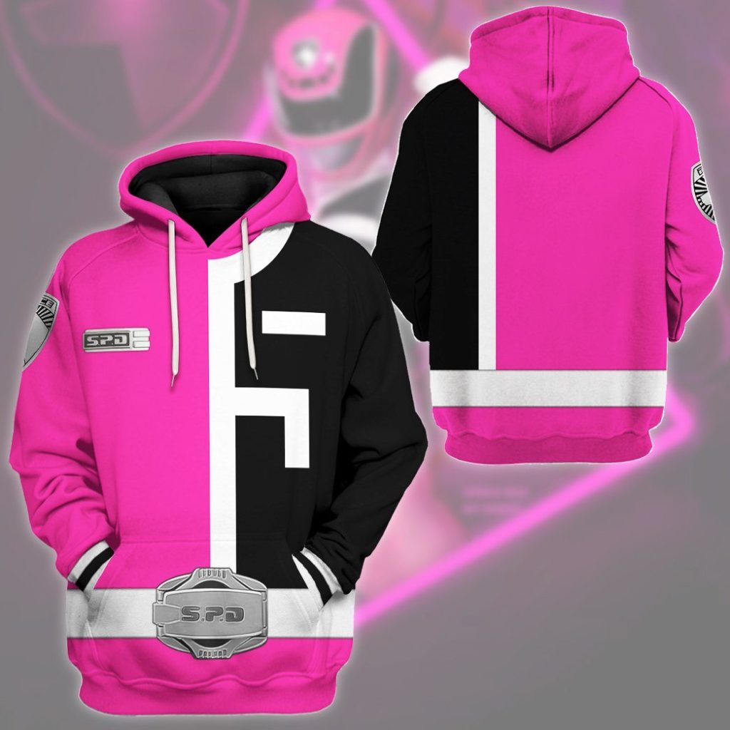 gearhuman 3d power rangers spd pink tshirt hoodie apparel gb290123 3d apparel 774579 - Power Rangers Mall