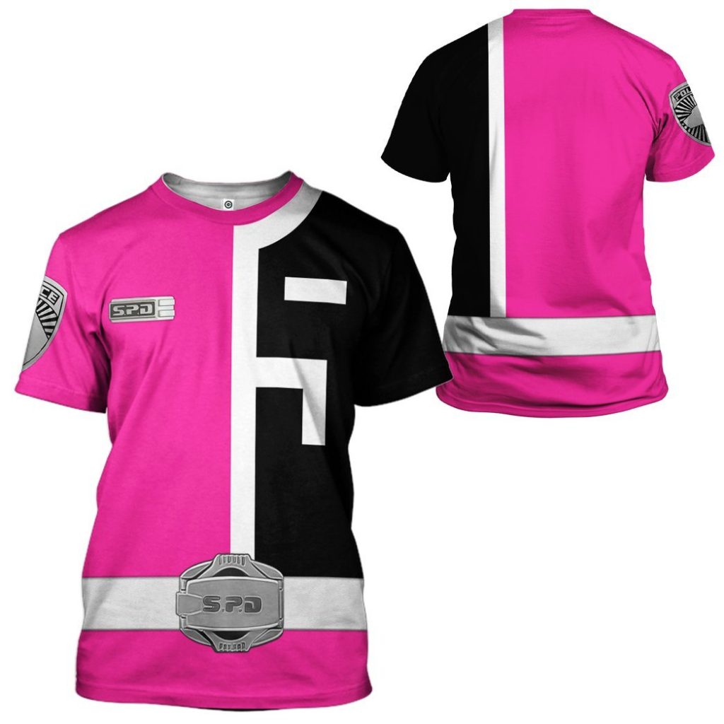 gearhuman 3d power rangers spd pink tshirt hoodie apparel gb290123 3d apparel 816544 - Power Rangers Mall