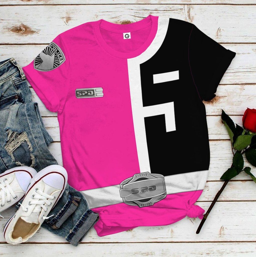 gearhuman 3d power rangers spd pink tshirt hoodie apparel gb290123 3d apparel 846755 - Power Rangers Mall