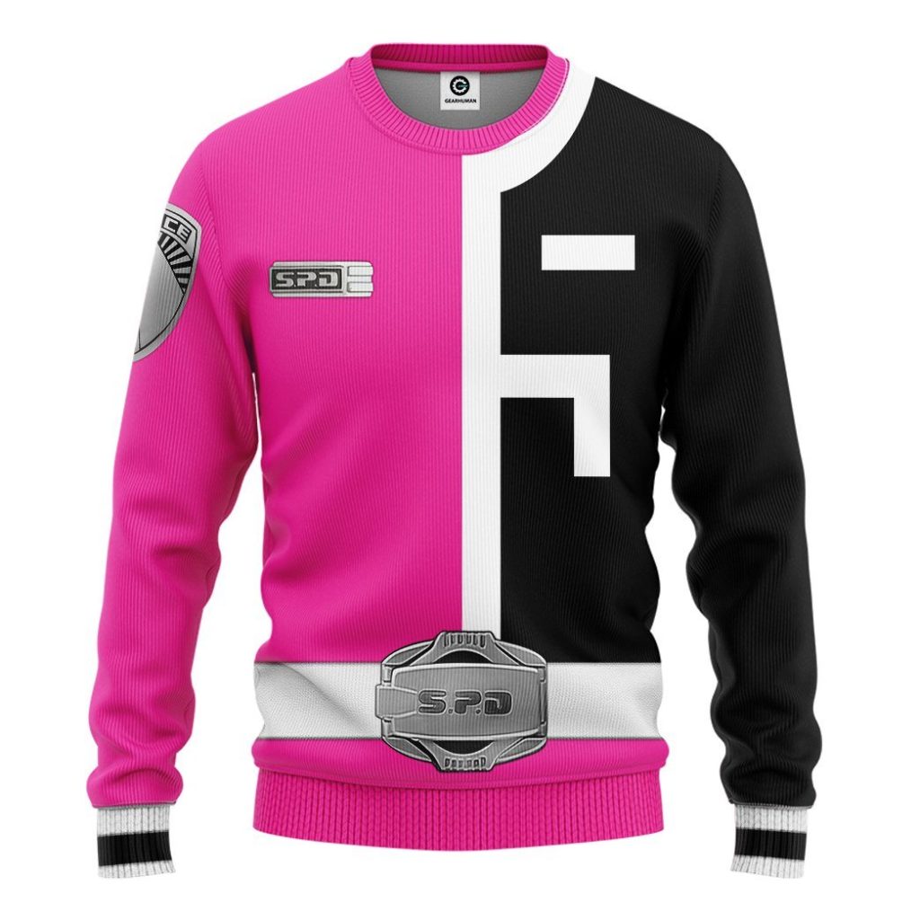 gearhuman 3d power rangers spd pink tshirt hoodie apparel gb290123 3d apparel long sleeve s 978481 - Power Rangers Mall