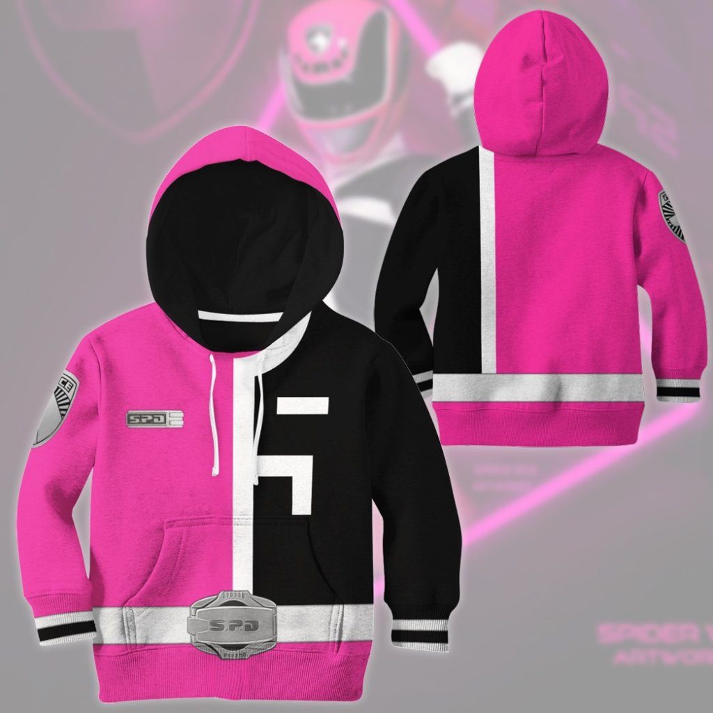 gearhuman 3d power rangers spd pink tshirt hoodie kids gb22028 kid 3d apparel 312928 bef72e58 c651 45a7 a3a8 859461cf9226 - Power Rangers Mall