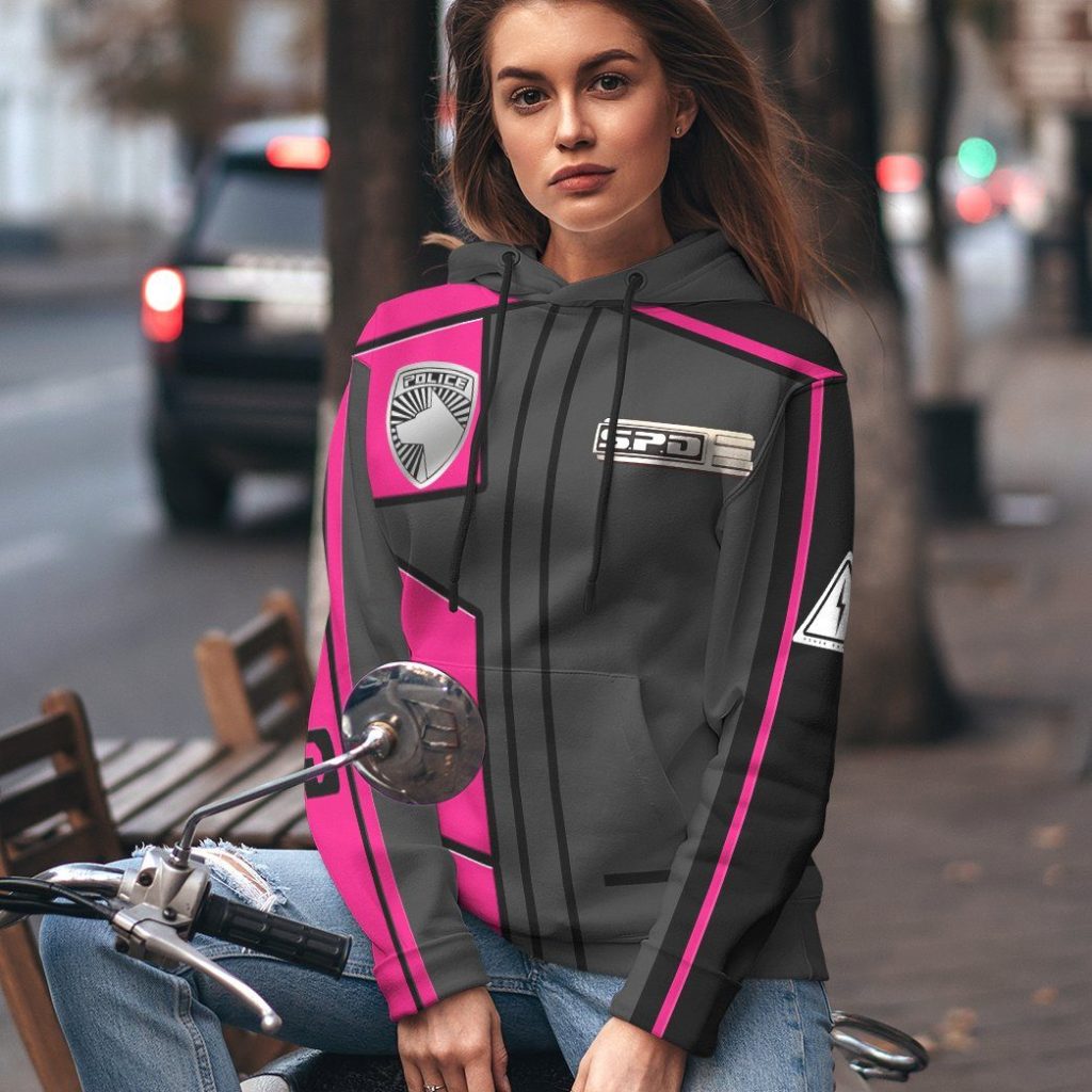 gearhuman 3d power rangers spd pink uniform tshirt hoodie apparel gb290145 3d apparel 259900 - Power Rangers Mall