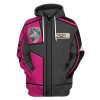 gearhuman 3d power rangers spd pink uniform tshirt hoodie apparel gb290145 3d apparel zip hoodie s 578812 - Power Rangers Mall