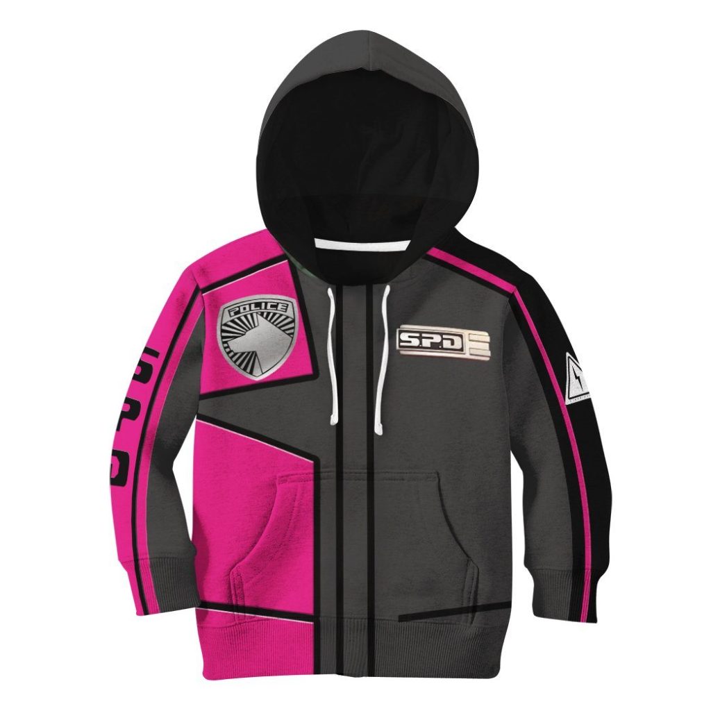gearhuman 3d power rangers spd pink uniform tshirt hoodie kids gb220218 kid 3d apparel kid hoodie xs 798787 a38aef34 65c2 43bf 90ea bc8562c98a4e - Power Rangers Mall
