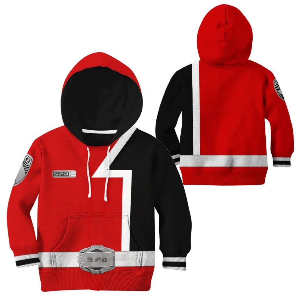 gearhuman 3d power rangers spd red tshirt hoodie apparel kids gb22022 kid 3d apparel 151346 1a47c7e5 bd57 4c24 a12b b20eb3a88115 - Power Rangers Mall