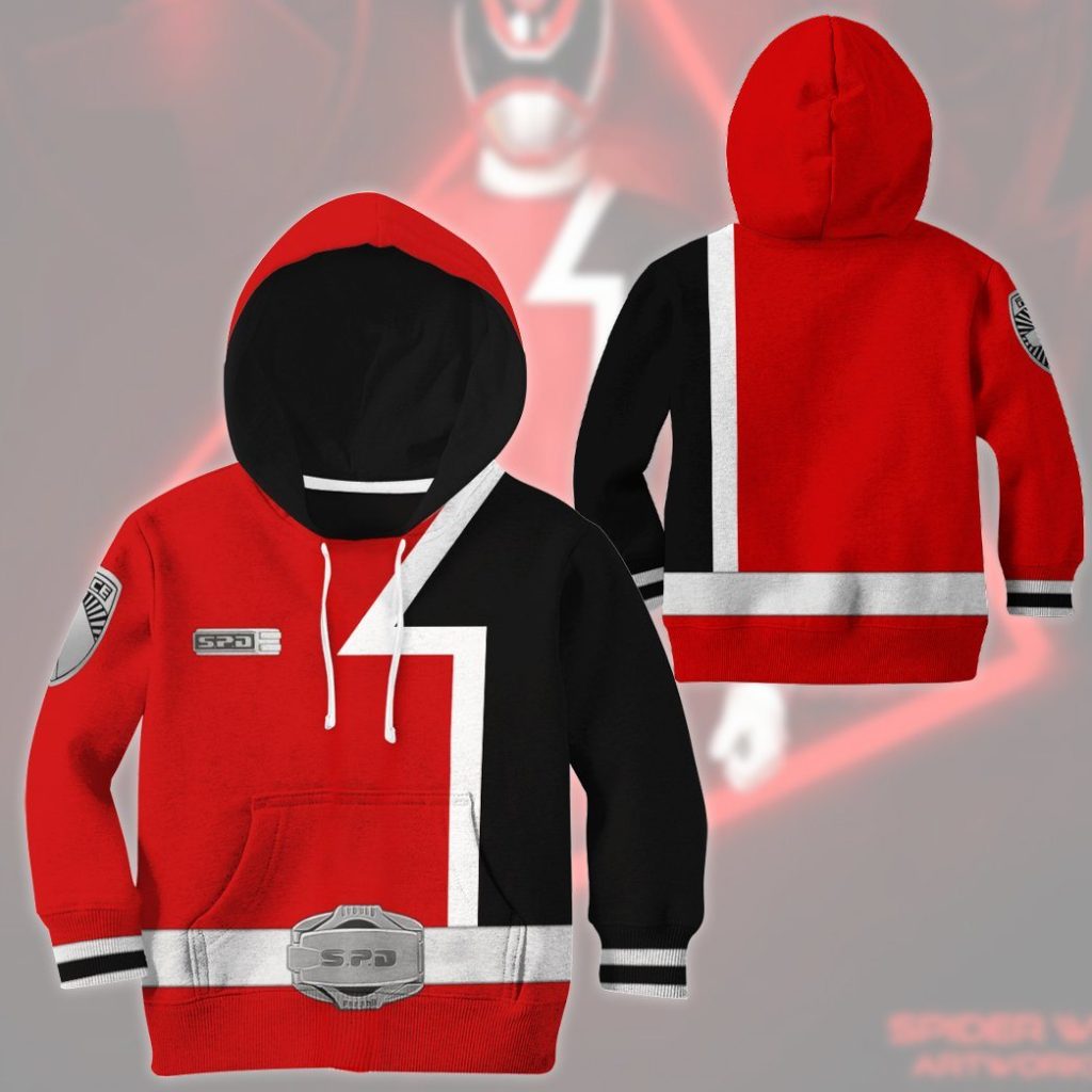 gearhuman 3d power rangers spd red tshirt hoodie apparel kids gb22022 kid 3d apparel 181764 3673da81 453f 45a7 95b3 62c6da8d7849 - Power Rangers Mall