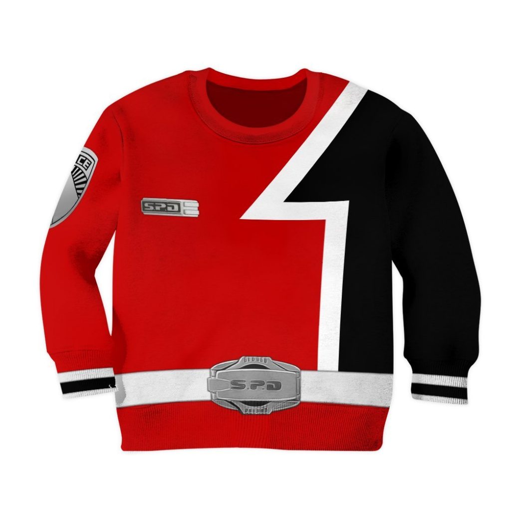 gearhuman 3d power rangers spd red tshirt hoodie apparel kids gb22022 kid 3d apparel kid sweatshirt xs 238833 085f3386 7f85 4eca a4b6 8a8e60bcf72f - Power Rangers Mall