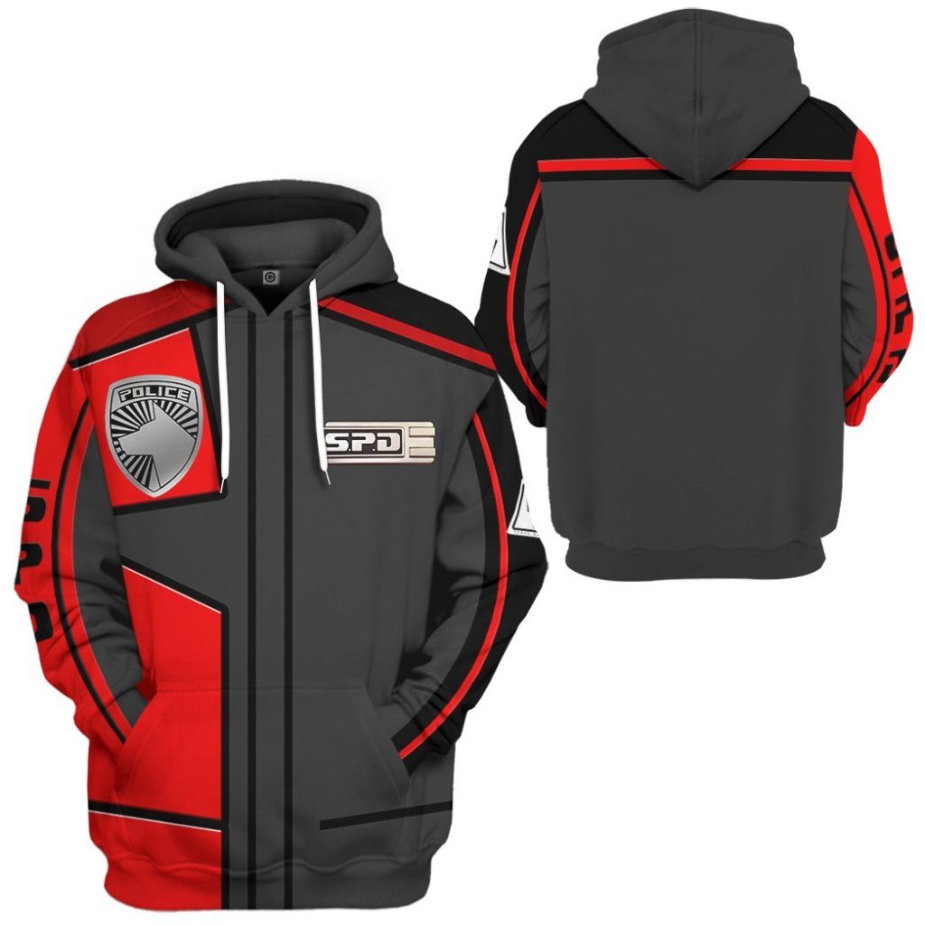 gearhuman 3d power rangers spd red uniform tshirt hoodie apparel gb290133 3d apparel 320617 - Power Rangers Mall