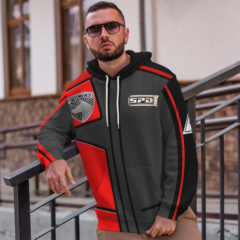 gearhuman 3d power rangers spd red uniform tshirt hoodie apparel gb290133 3d apparel 429167 - Power Rangers Mall