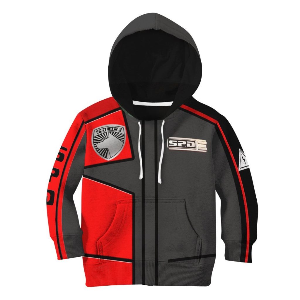 gearhuman 3d power rangers spd red uniform tshirt hoodie kids gb220212 kid 3d apparel kid hoodie xs 578609 d9c131f9 e858 4338 b2a4 dee343680f0c - Power Rangers Mall