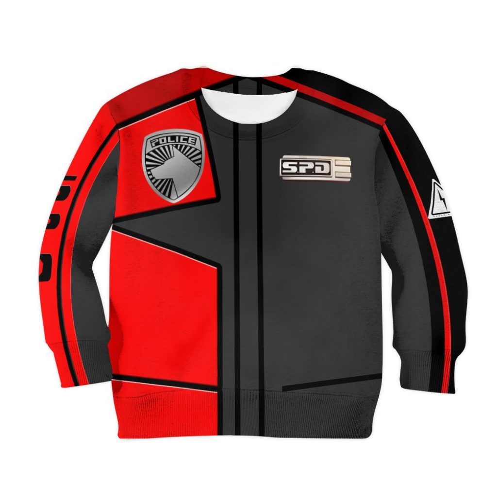 gearhuman 3d power rangers spd red uniform tshirt hoodie kids gb220212 kid 3d apparel kid sweatshirt xs 206603 bdbbf88e f425 4e2c 85ac 2f33c2392bc5 - Power Rangers Mall