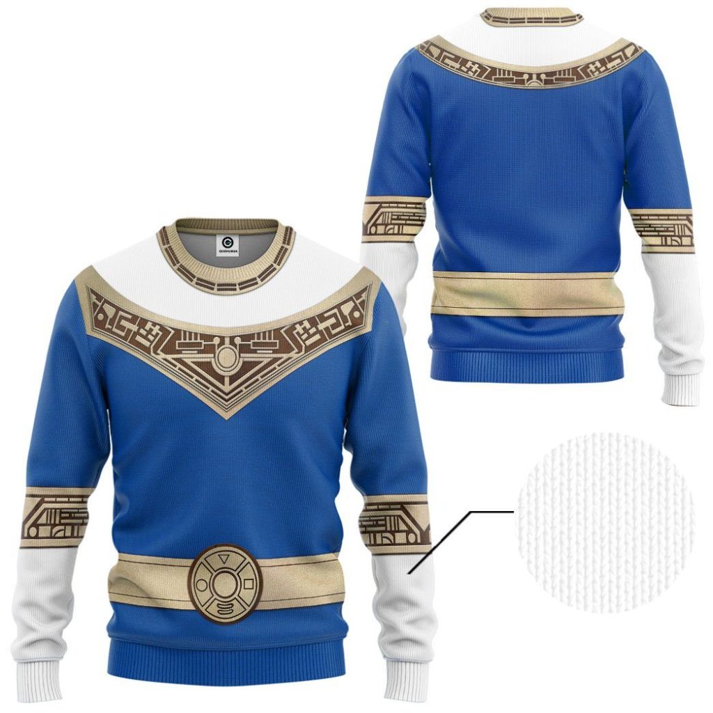 gearhuman 3d power rangers zeo blue custom tshirt hoodie apparel gv06015 3d apparel 251759 - Power Rangers Mall