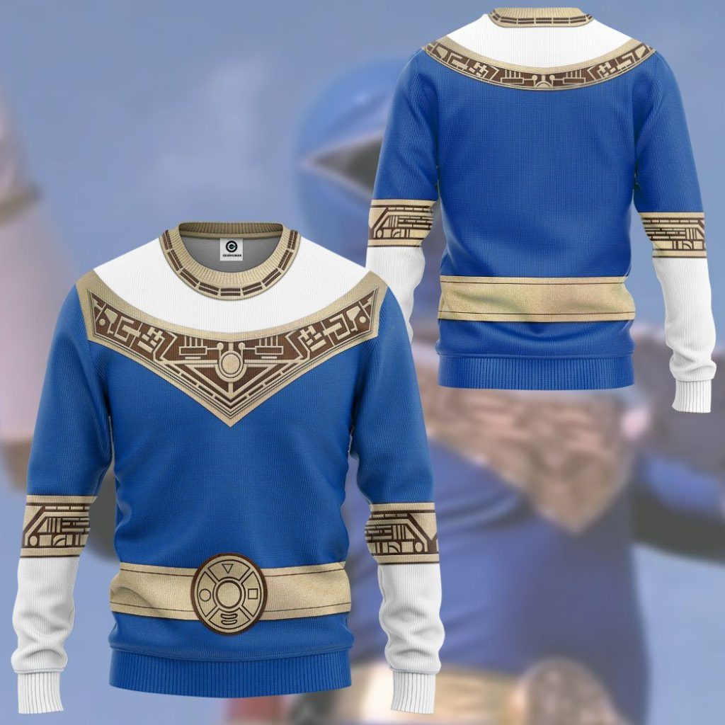 gearhuman 3d power rangers zeo blue custom tshirt hoodie apparel gv06015 3d apparel 503533 - Power Rangers Mall