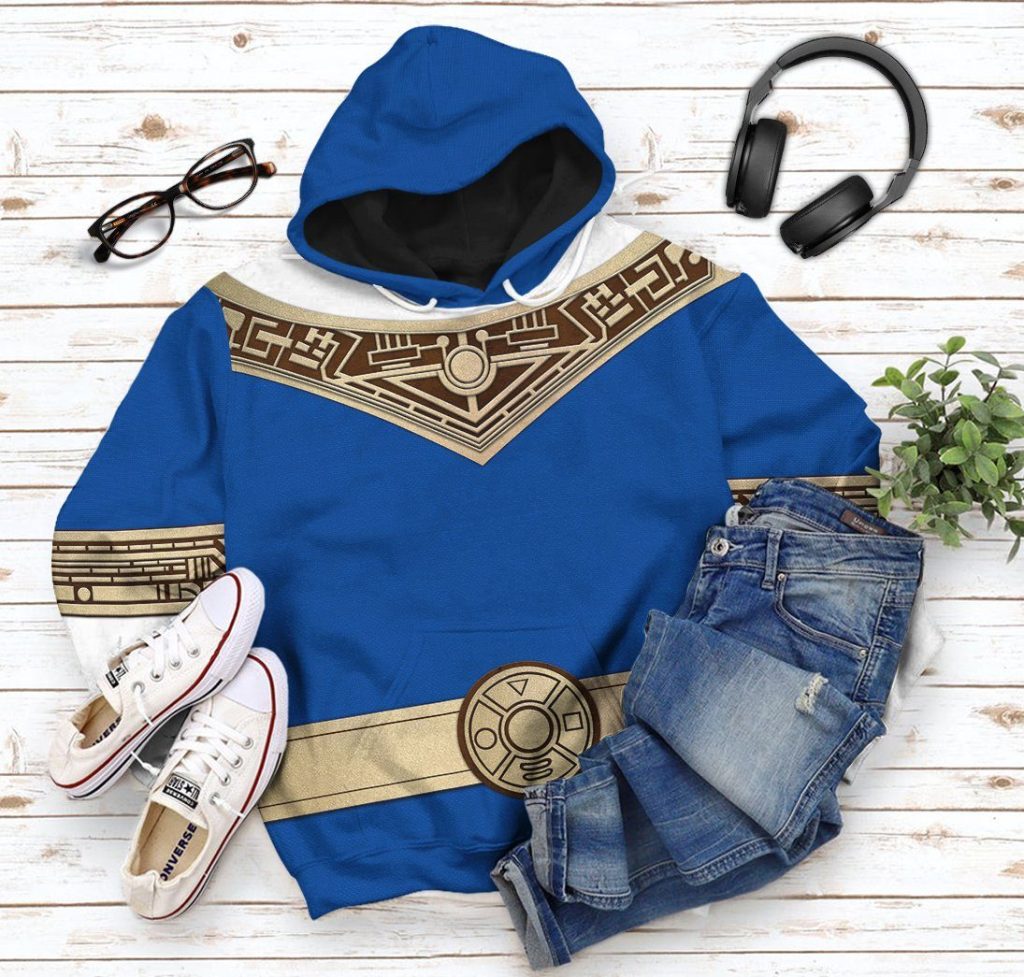 gearhuman 3d power rangers zeo blue custom tshirt hoodie apparel gv06015 3d apparel 699370 - Power Rangers Mall