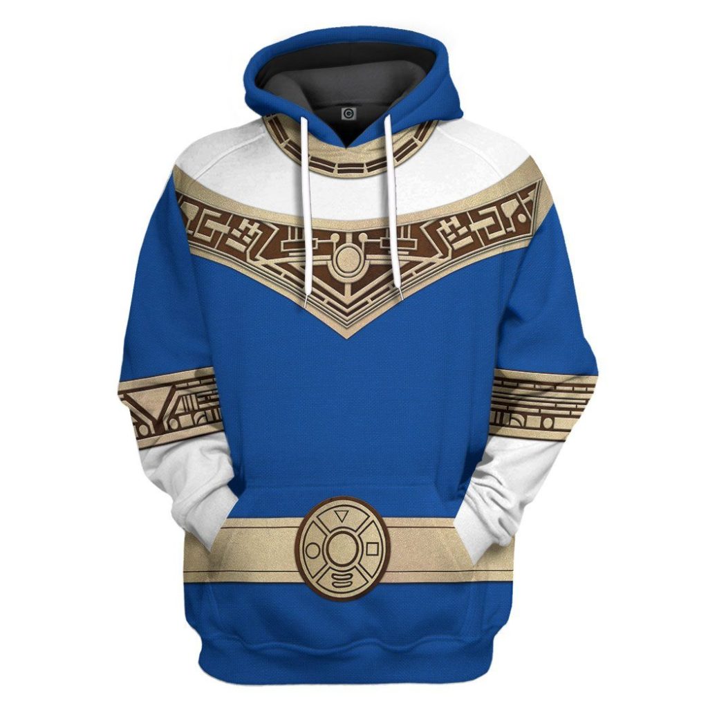 gearhuman 3d power rangers zeo blue custom tshirt hoodie apparel gv06015 3d apparel hoodie s 312119 - Power Rangers Mall