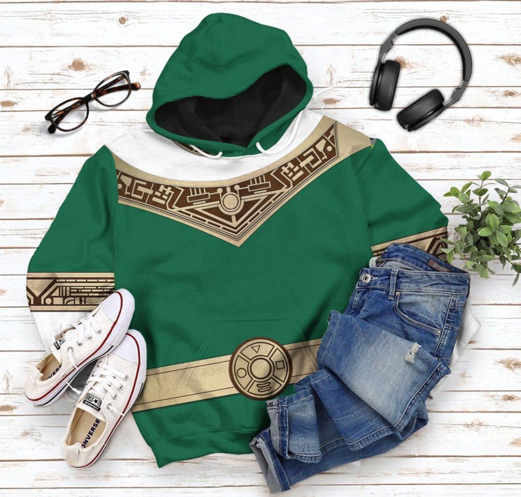 gearhuman 3d power rangers zeo green custom tshirt hoodie apparel gv06011 3d apparel 368362 - Power Rangers Mall