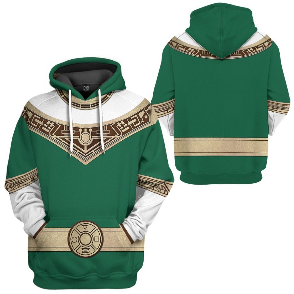 gearhuman 3d power rangers zeo green custom tshirt hoodie apparel gv06011 3d apparel 642361 - Power Rangers Mall