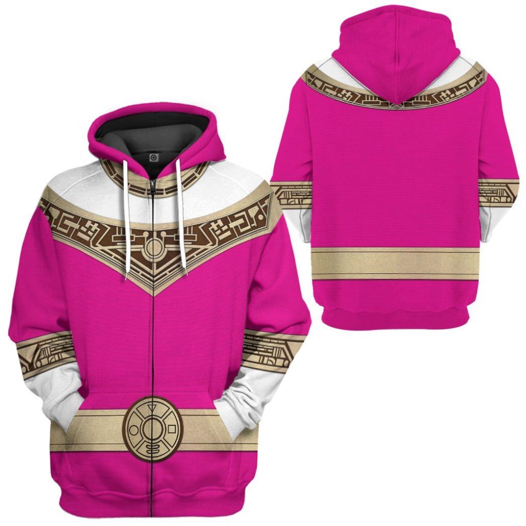 gearhuman 3d power rangers zeo pink custom tshirt hoodie apparel gv06014 3d apparel 575799 - Power Rangers Mall