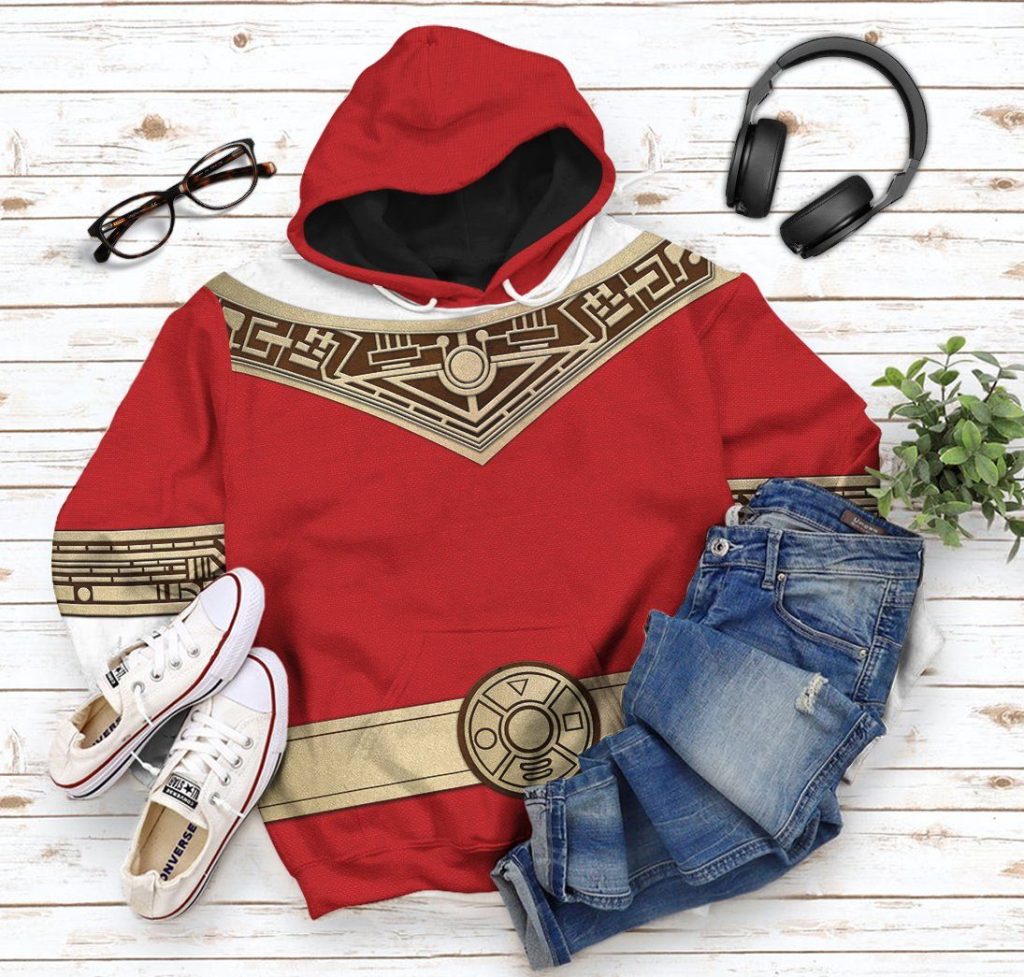 gearhuman 3d power rangers zeo red custom tshirt hoodie apparel gv06013 3d apparel 104769 - Power Rangers Mall