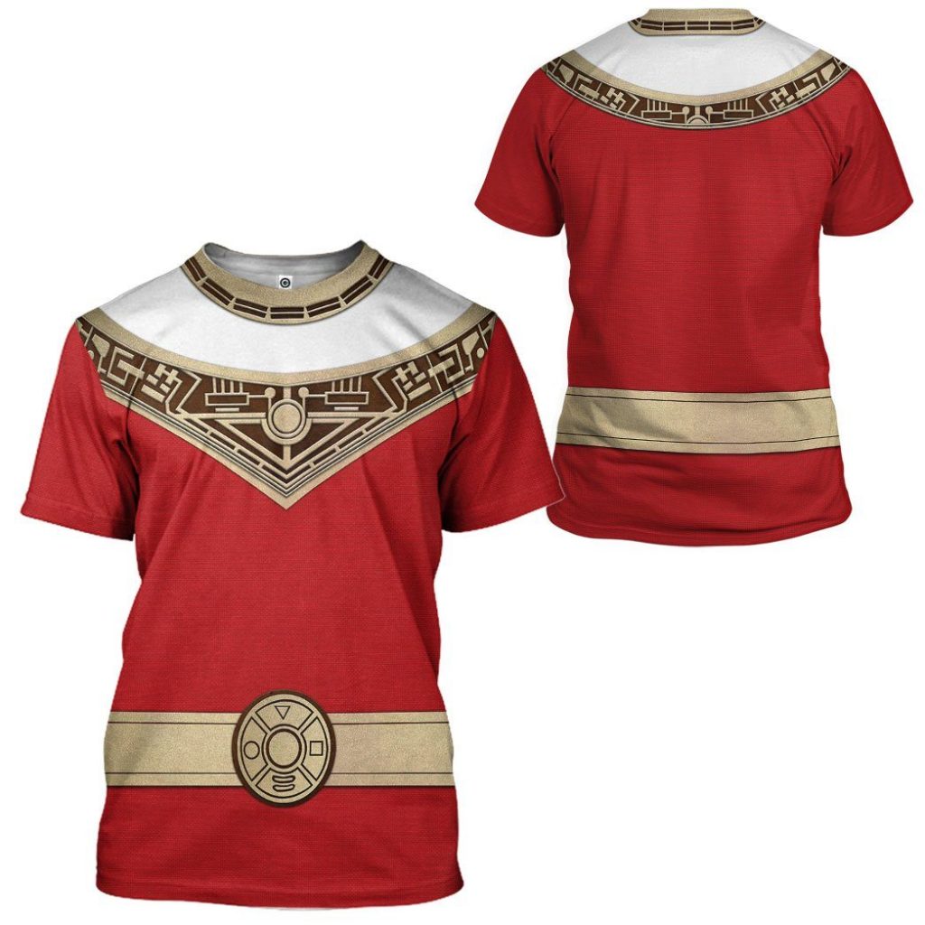 gearhuman 3d power rangers zeo red custom tshirt hoodie apparel gv06013 3d apparel 200947 - Power Rangers Mall
