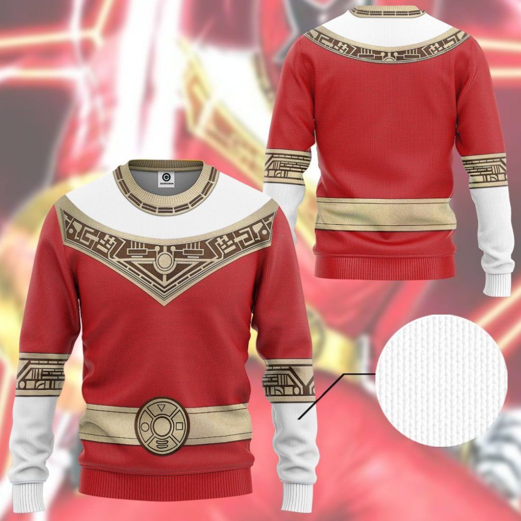 gearhuman 3d power rangers zeo red custom tshirt hoodie apparel gv06013 3d apparel 329954 - Power Rangers Mall