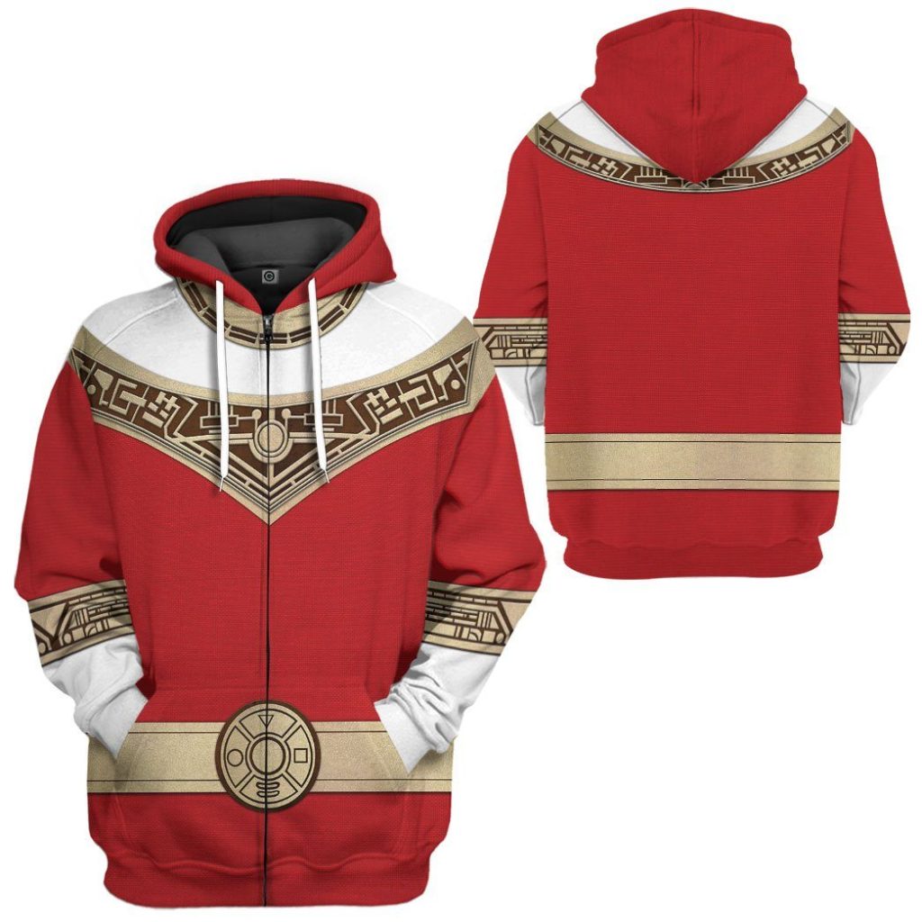 gearhuman 3d power rangers zeo red custom tshirt hoodie apparel gv06013 3d apparel 433068 - Power Rangers Mall