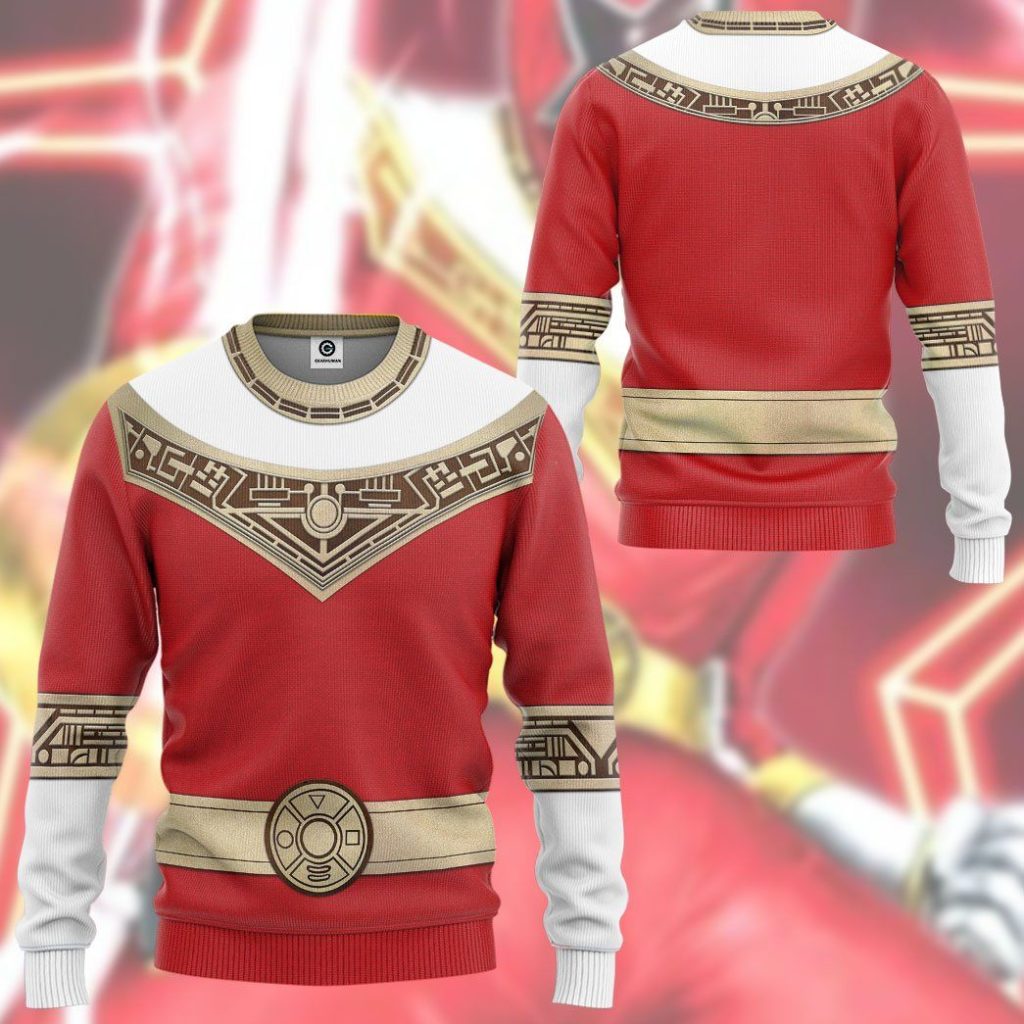 gearhuman 3d power rangers zeo red custom tshirt hoodie apparel gv06013 3d apparel 497792 - Power Rangers Mall