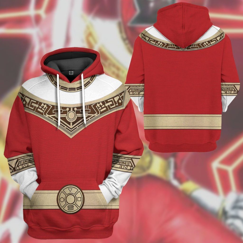 gearhuman 3d power rangers zeo red custom tshirt hoodie apparel gv06013 3d apparel 624793 - Power Rangers Mall