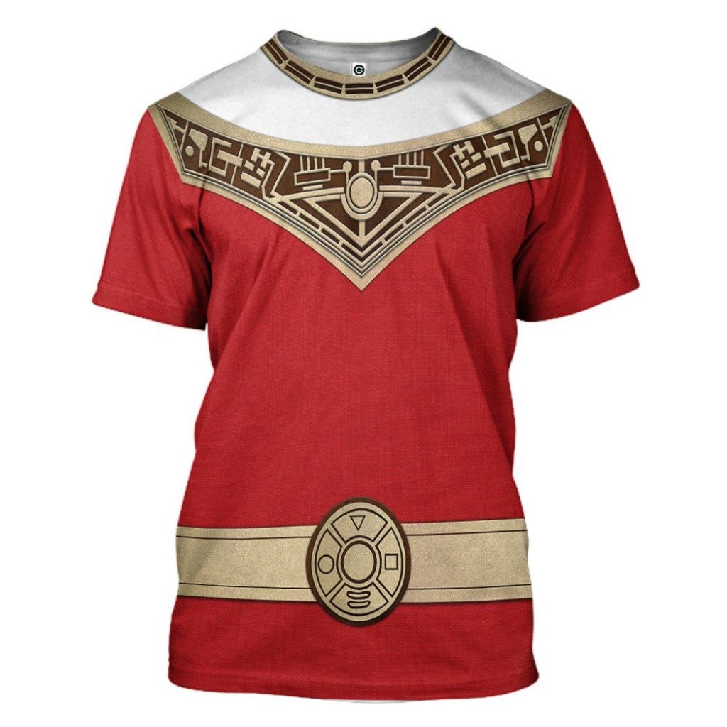 gearhuman 3d power rangers zeo red custom tshirt hoodie apparel gv06013 3d apparel t shirt s 185326 - Power Rangers Mall
