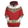 gearhuman 3d power rangers zeo red custom tshirt hoodie apparel gv06013 3d apparel zip hoodie s 492161 - Power Rangers Mall