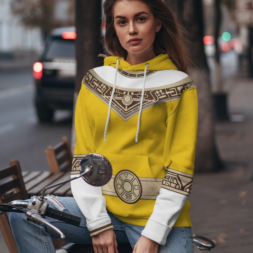 gearhuman 3d power rangers zeo yellow custom tshirt hoodie apparel gv06012 3d apparel 278309 - Power Rangers Mall