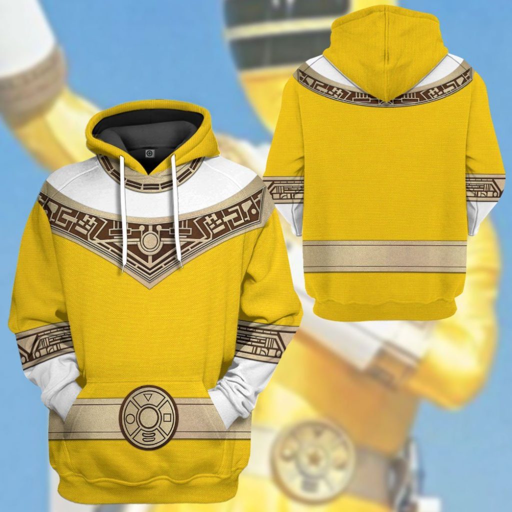 gearhuman 3d power rangers zeo yellow custom tshirt hoodie apparel gv06012 3d apparel 530332 - Power Rangers Mall