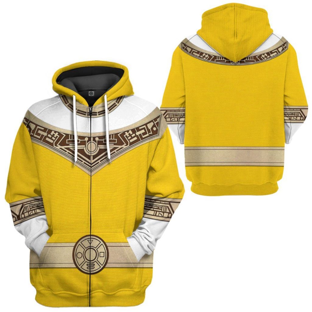 gearhuman 3d power rangers zeo yellow custom tshirt hoodie apparel gv06012 3d apparel 886286 - Power Rangers Mall