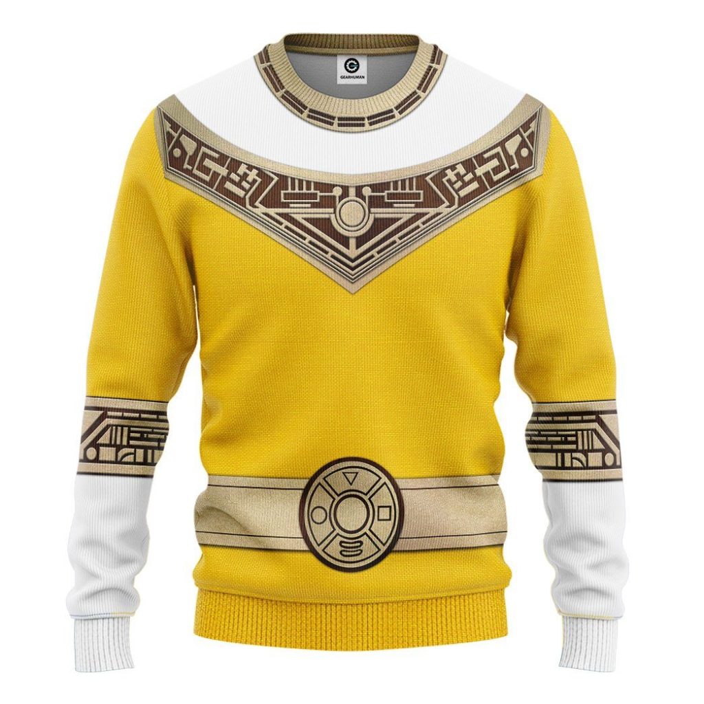 gearhuman 3d power rangers zeo yellow custom tshirt hoodie apparel gv06012 3d apparel long sleeve s 524738 - Power Rangers Mall