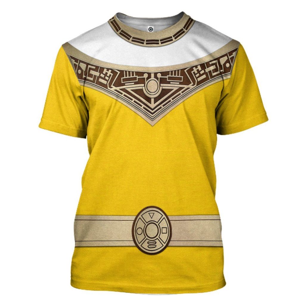 gearhuman 3d power rangers zeo yellow custom tshirt hoodie apparel gv06012 3d apparel t shirt s 782392 - Power Rangers Mall