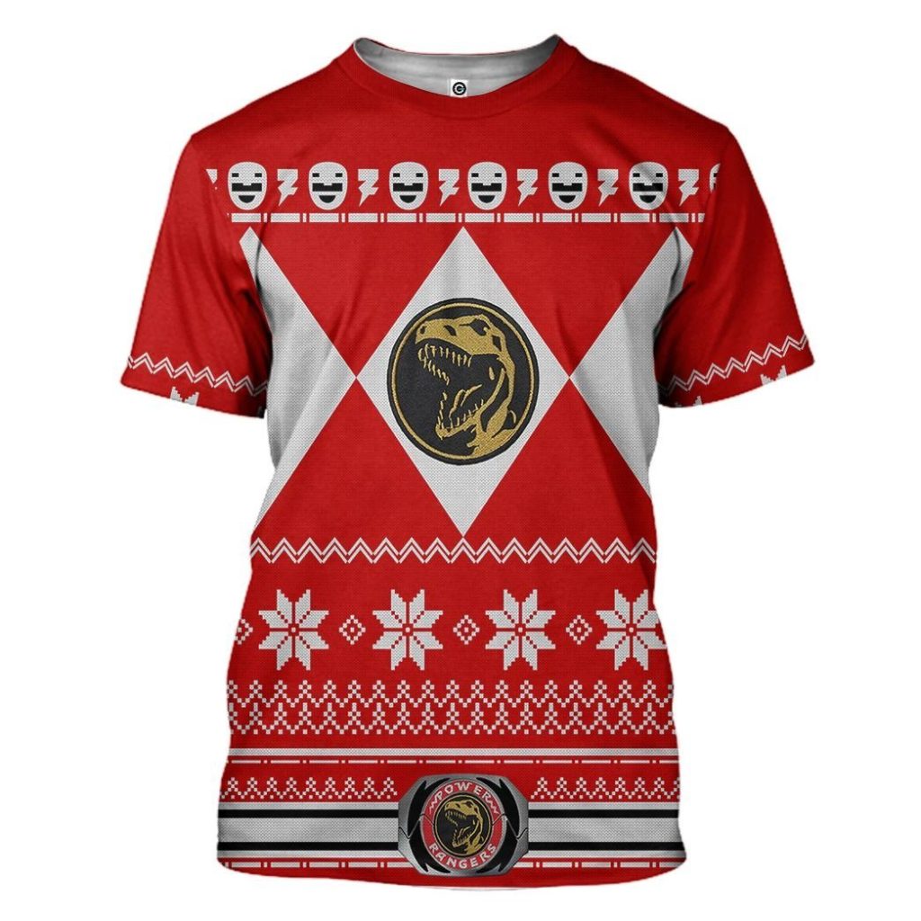 gearhuman 3d red power ranger custom tshirt hoodie apparel cw291011 3d apparel t shirt s 213655 8efad105 e52f 4f59 ba5c 18070a45e200 - Power Rangers Mall