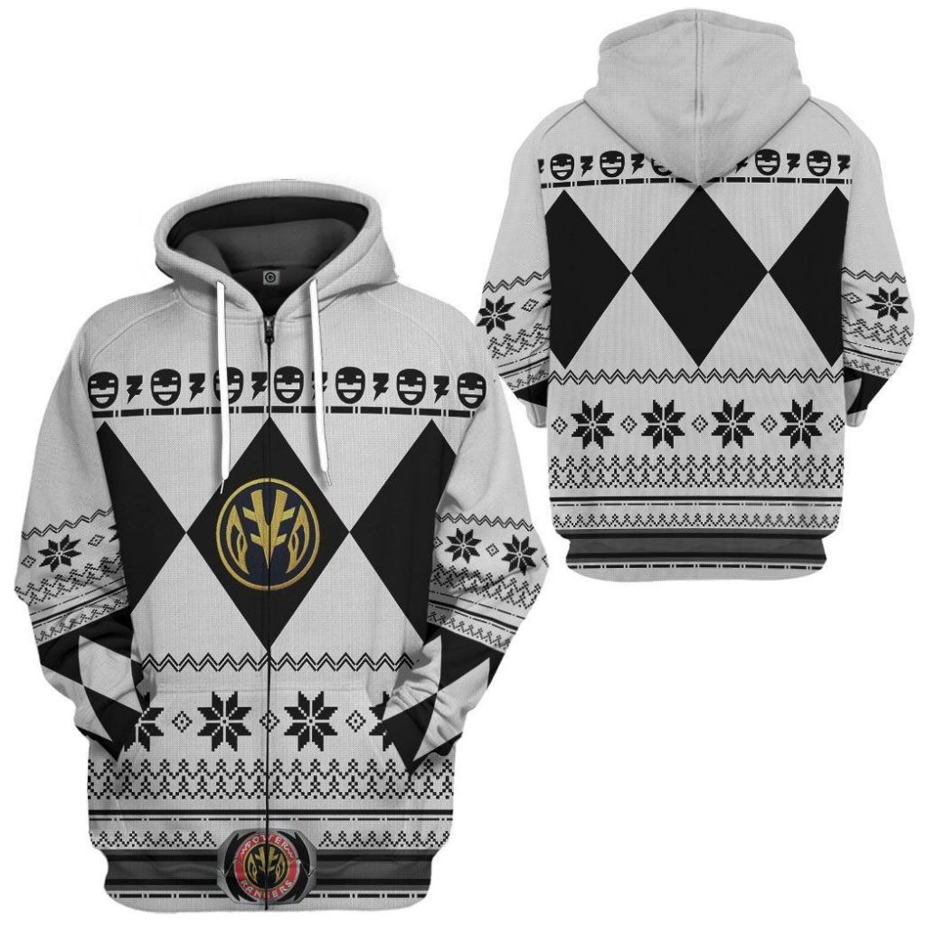 gearhuman 3d white power ranger custom tshirt hoodie apparel cw29109 3d apparel 592741 c32ad62c e390 4fcc ad4d 9b2000eaf793 - Power Rangers Mall