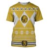 gearhuman 3d yellow power ranger custom tshirt hoodie apparel cw291010 3d apparel t shirt s 114391 - Power Rangers Mall