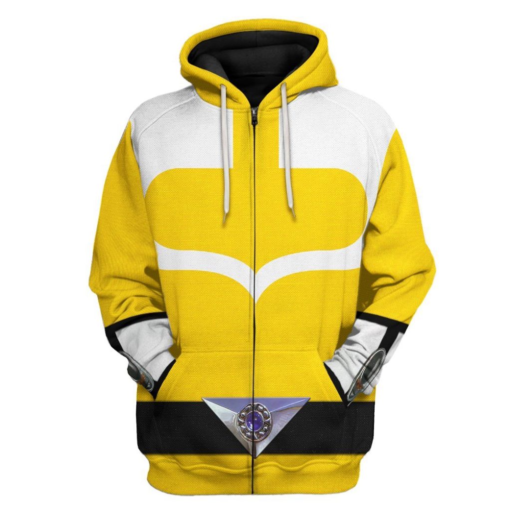 gearhuman 3d yellow power rangers time force tshirt hoodie apparel gb15013 3d apparel zip hoodie s 547844 409da4f8 4e2b 4afe 891e 451050eb6cb2 - Power Rangers Mall