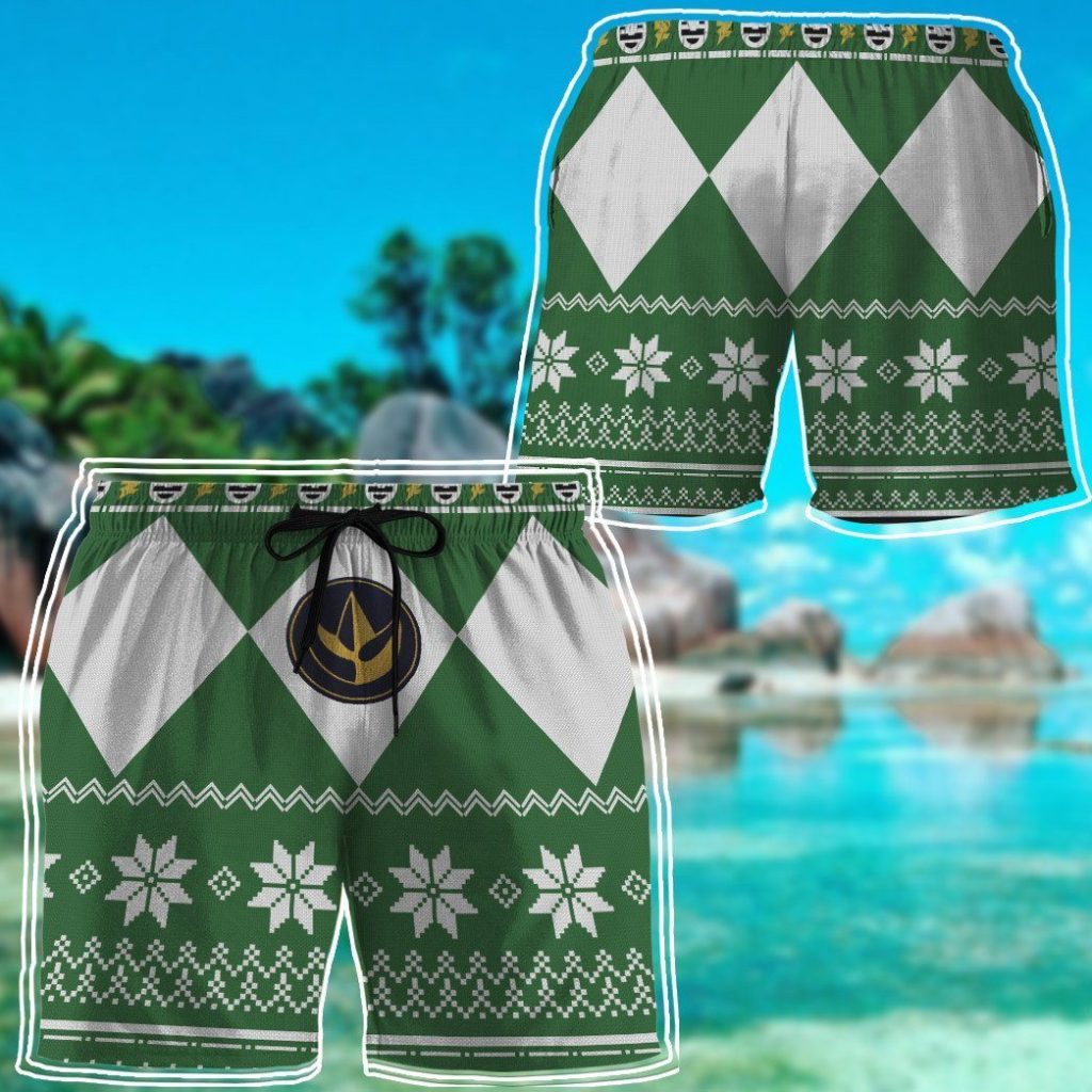 gearhumans 3d green power ranger hawaii shorts zb260324 men shorts 987341 58308298 3aad 4aa1 a193 e4f6da2da167 - Power Rangers Mall