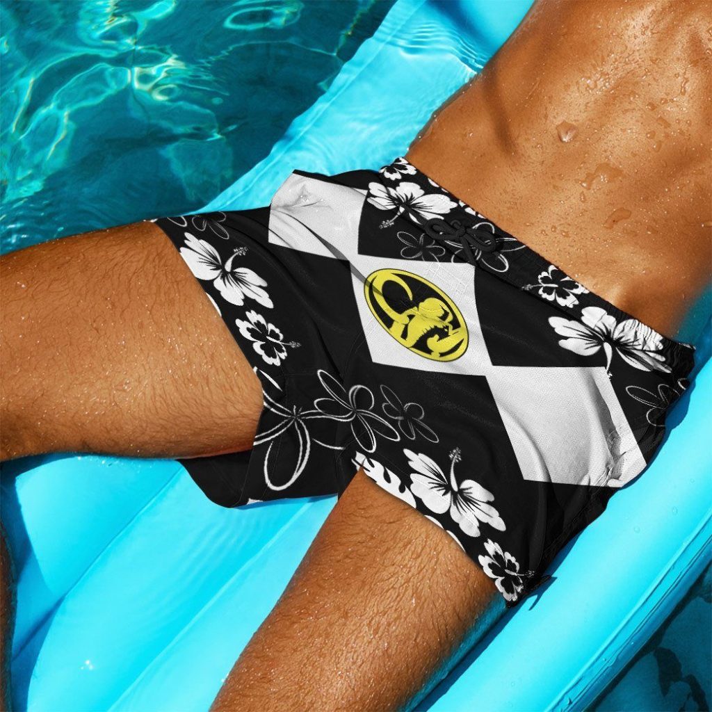 gearhumans 3d mighty morphin power ranger black beach short zz160417 men shorts 167351 cb45c2b7 48fe 421d 8758 ea772faf334c - Power Rangers Mall